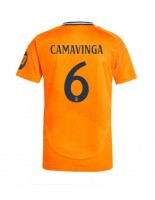 Real Madrid Eduardo Camavinga #6 Bortedrakt 2024-25 Korte ermer